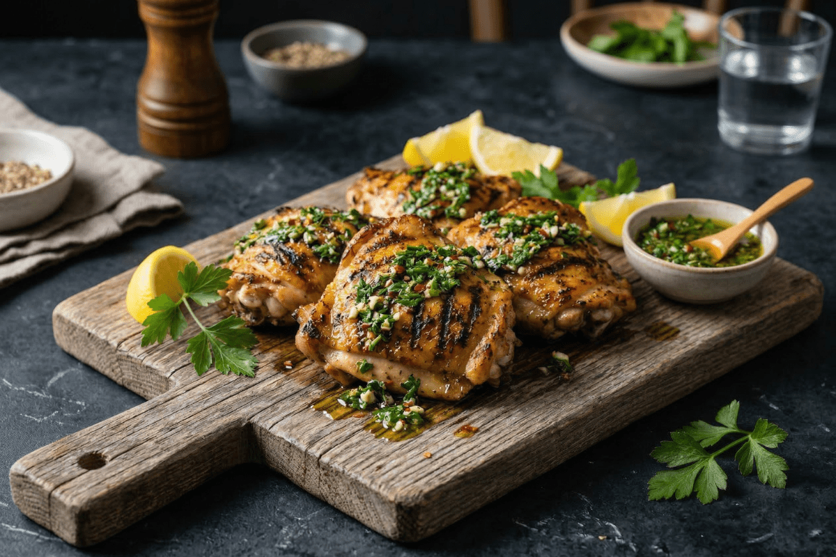 Chimichurri Chicken Thighs (Grill, Oven, or Air Fryer) - Chimi Boss Blends