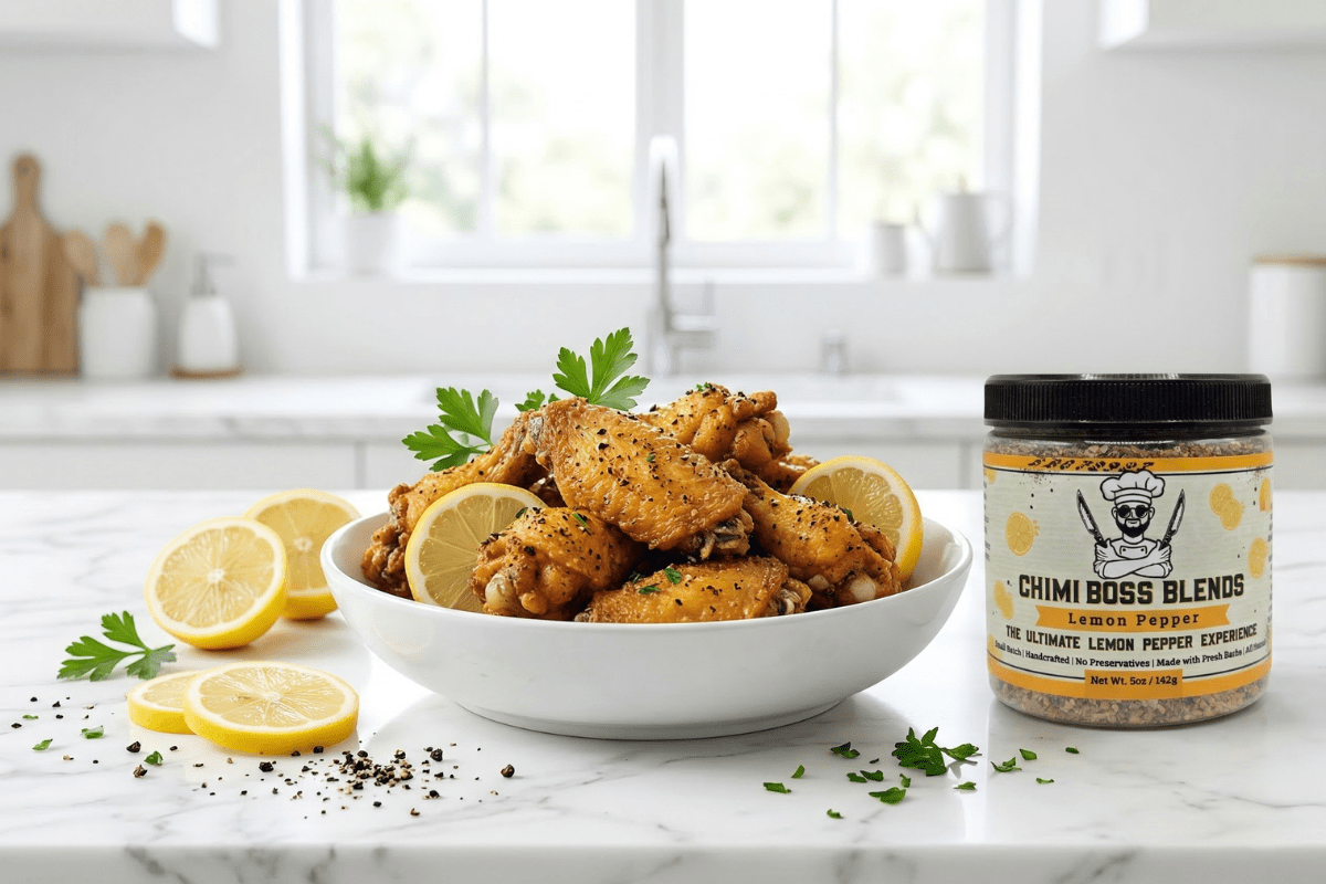 Air Fryer Lemon Pepper Wings (Crispy, No Deep Frying) - Chimi Boss Blends