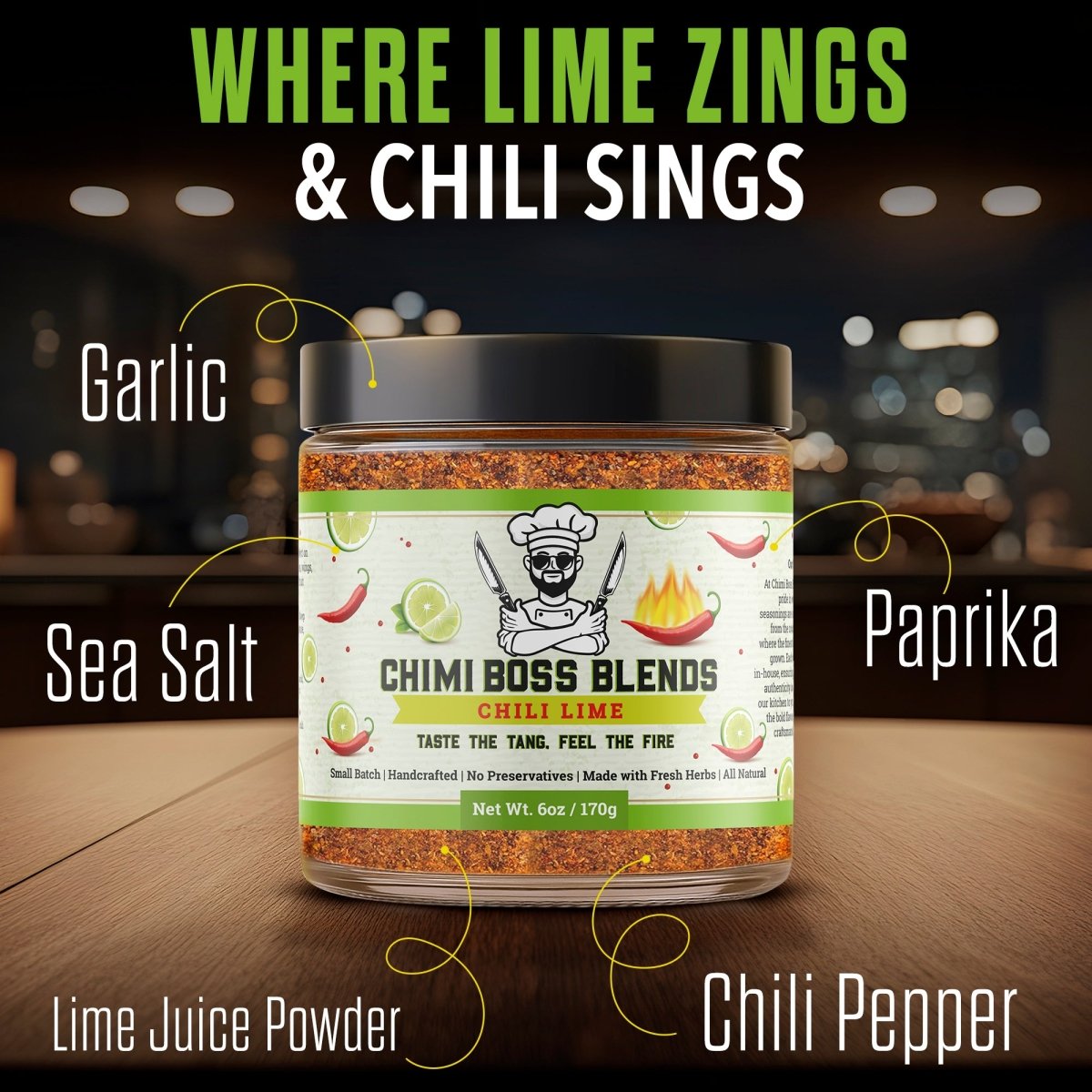 Chili Lime - Tajin Style 6oz - Chimi Boss Blends