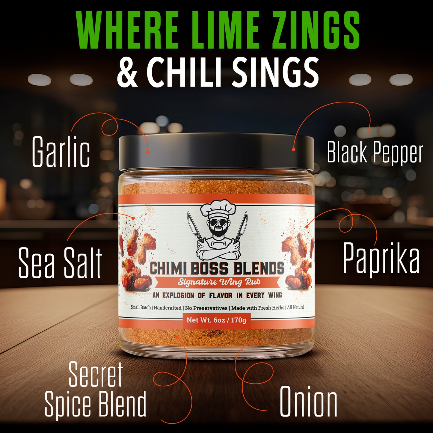 Signature Wing Rub Seasoning 6oz
