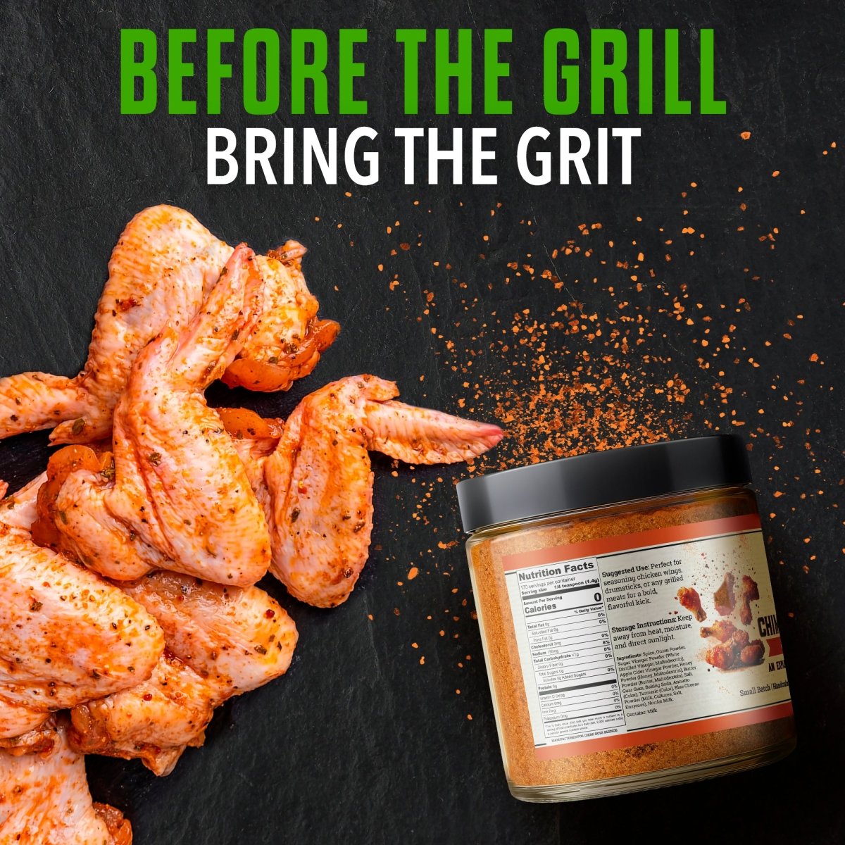 Signature Wing Rub Seasoning 6oz - Chimi Boss Blends