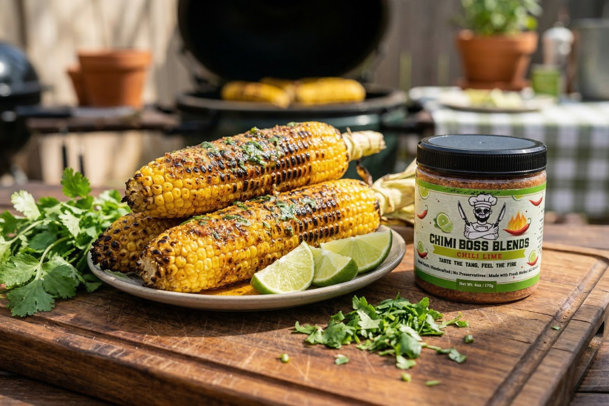 Chili Lime Corn on the Cob Recipe (Grilled, Bold & Ready in 20 Minutes) - Chimi Boss Blends 