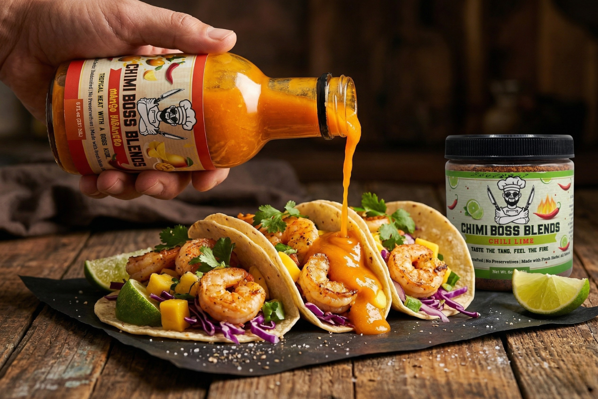 Chili Lime Mango Shrimp Tacos (Bold, Tropical & Ready in 20 Minutes) - Chimi Boss Blends