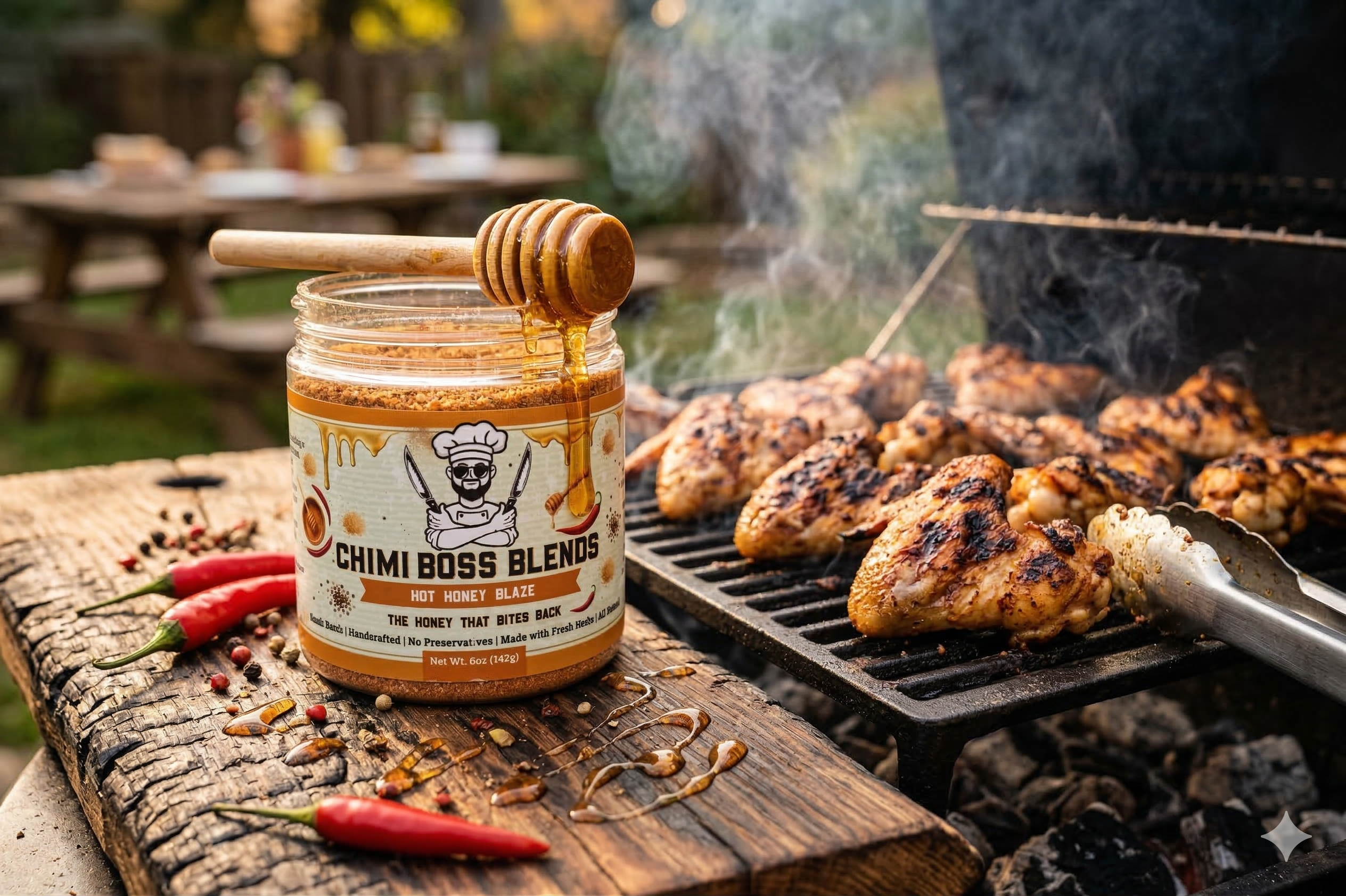 Crispy Hot Honey Chicken Wings (Air Fryer, Oven, or Grill) - Chimi Boss Blends