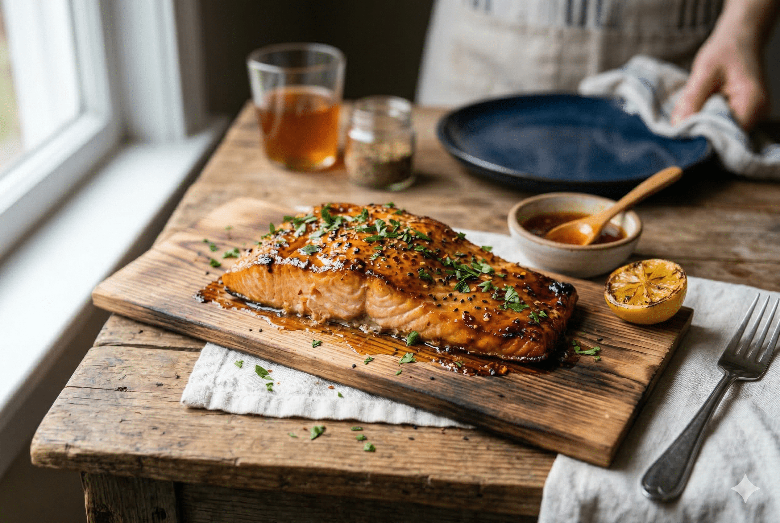 Hot Honey Glazed Salmon (Oven, Skillet, or Air Fryer) - Chimi Boss Blends 
