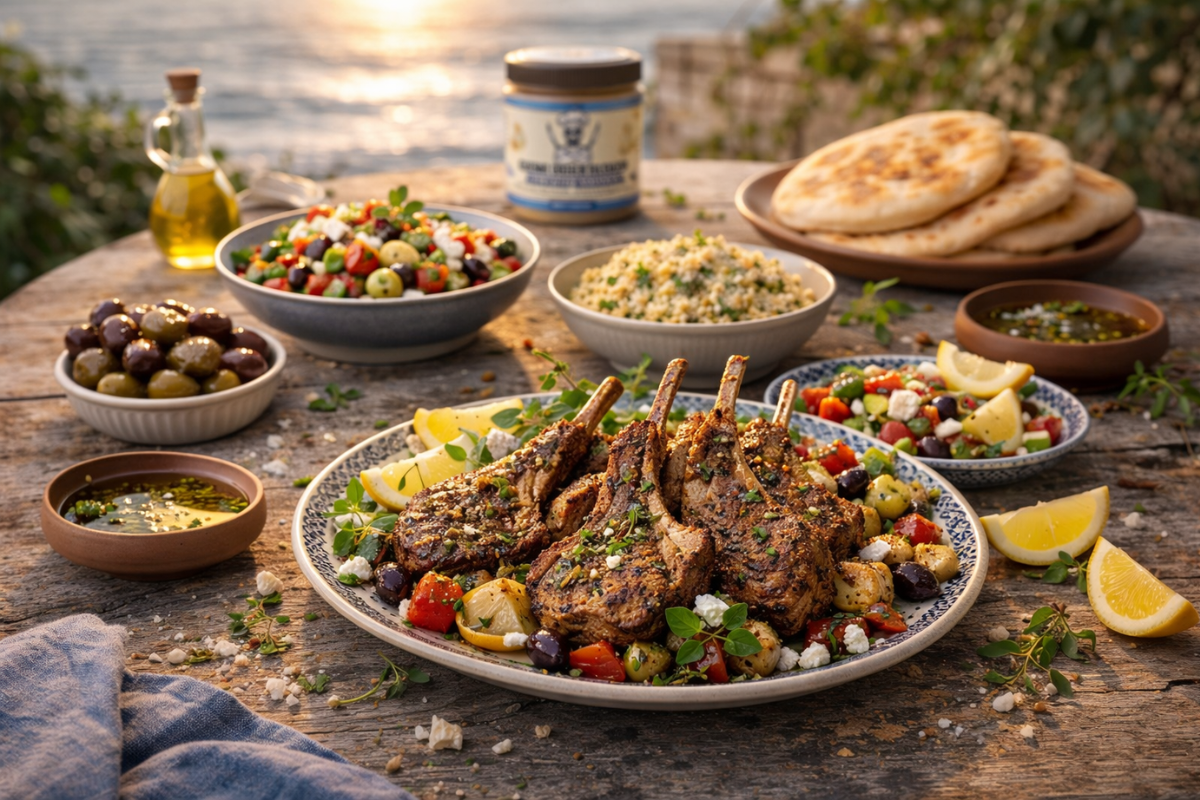 Mediterranean Herb Lamb Chops (Greek Table Seasoning Recipe) - Chimi Boss Blends