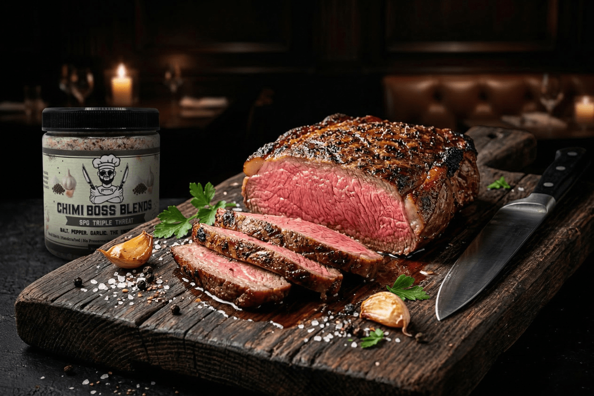 SPG Picanha Steak (Simple Salt, Pepper & Garlic Steak Recipe) - Chimi Boss Blends 