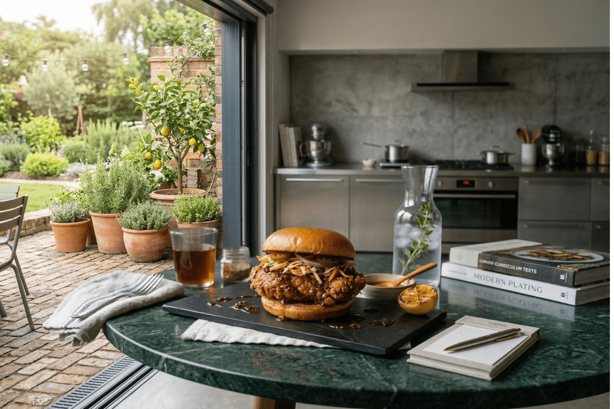 Hot Honey Fried Chicken Sandwich (Air Fryer, Baked, or Fried) - Chimi Boss Blends 