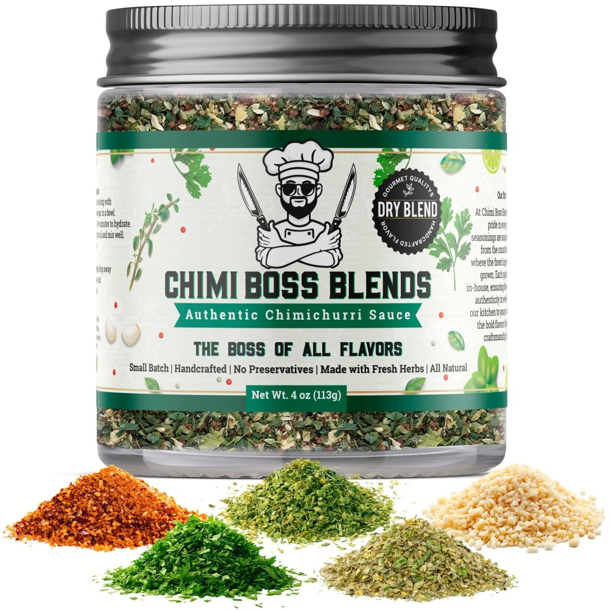 Original Chimichurri Dry Blend 4oz - Chimi Boss Blends