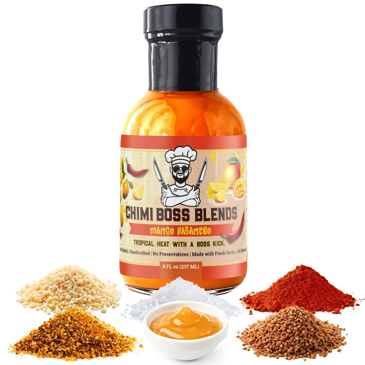 Mango Habanero 8 Fl oz - Chimi Boss Blends