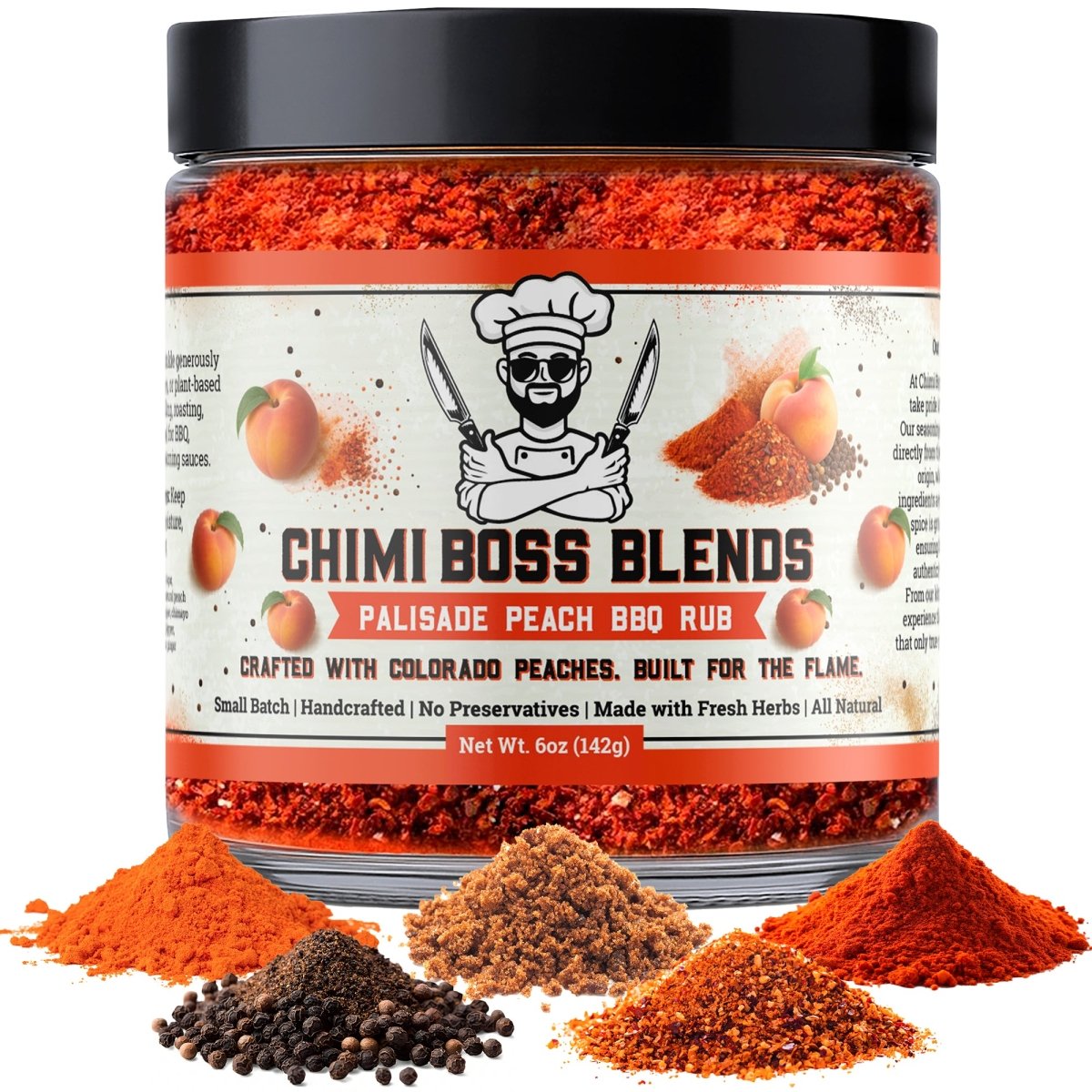 Palisade Peach BBQ 6oz - Chimi Boss Blends