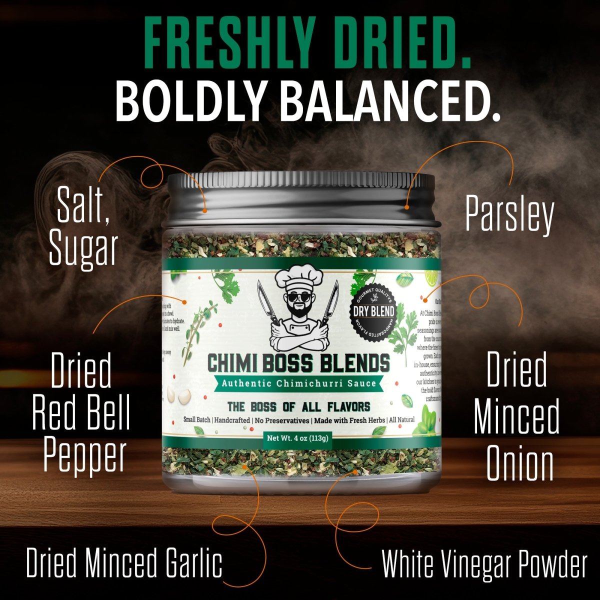 Original Chimichurri Dry Blend 4oz - Chimi Boss Blends