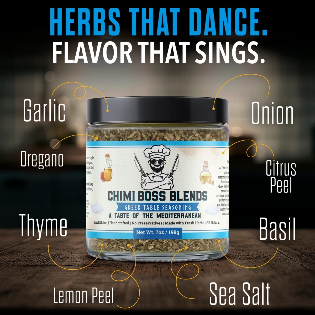 Greek Table Seasoning 7oz - Chimi Boss Blends