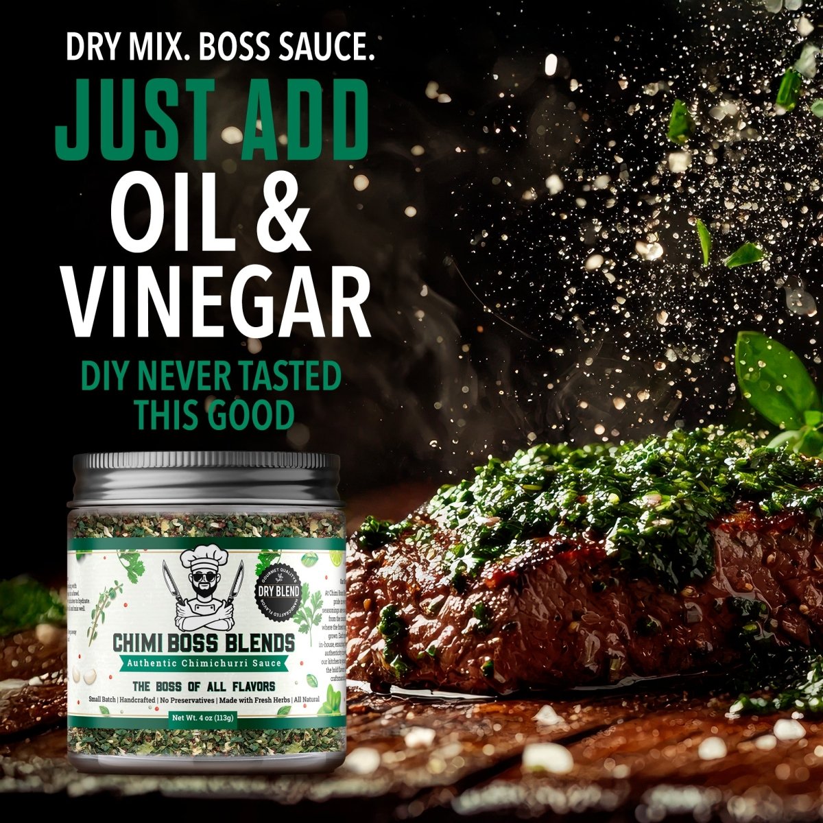 Original Chimichurri Dry Blend 4oz - Chimi Boss Blends