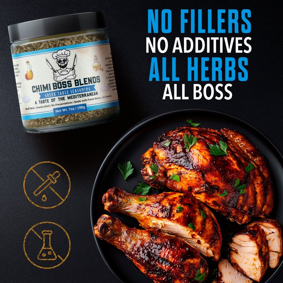 Greek Table Seasoning 7oz - Chimi Boss Blends