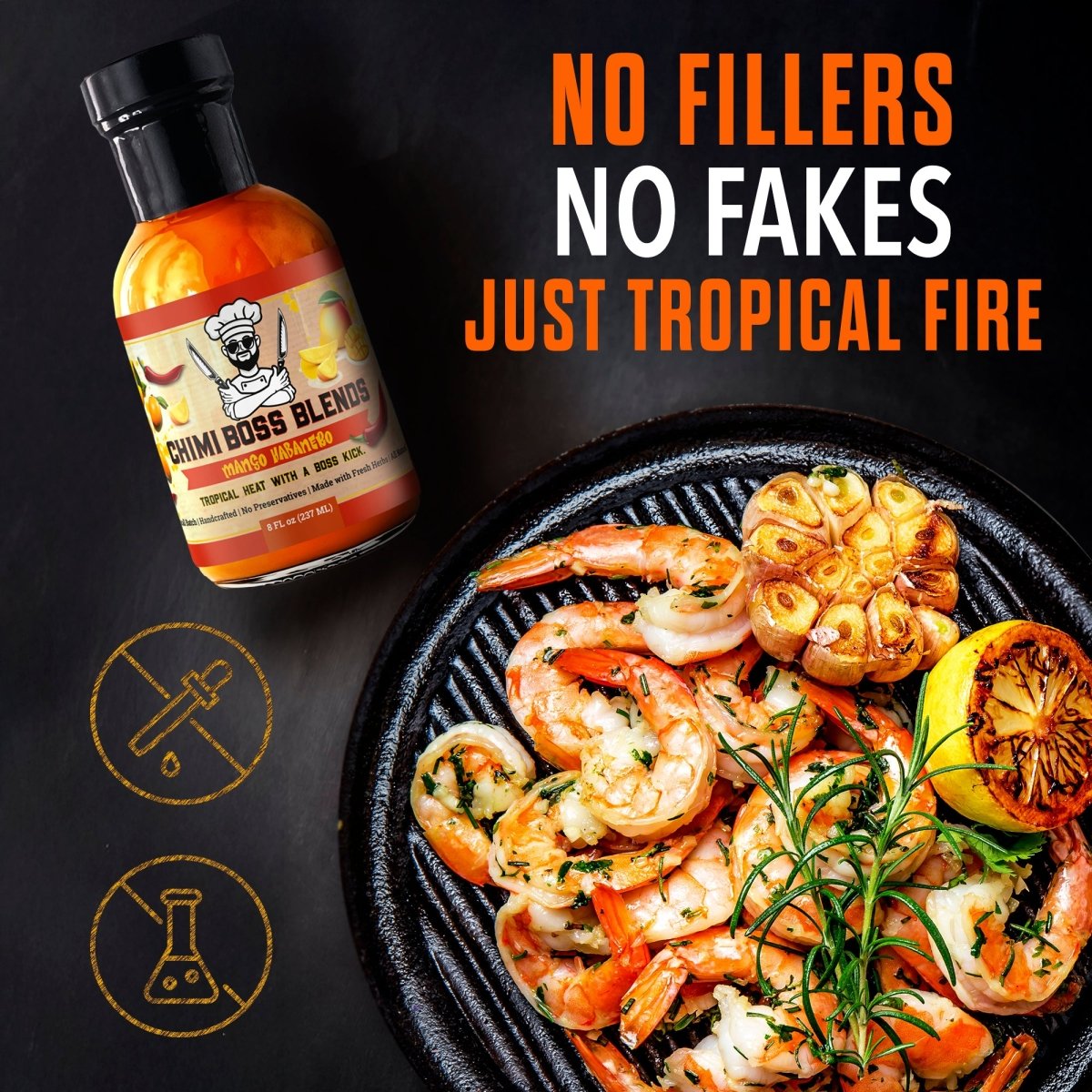 Mango Habanero 8 Fl oz - Chimi Boss Blends