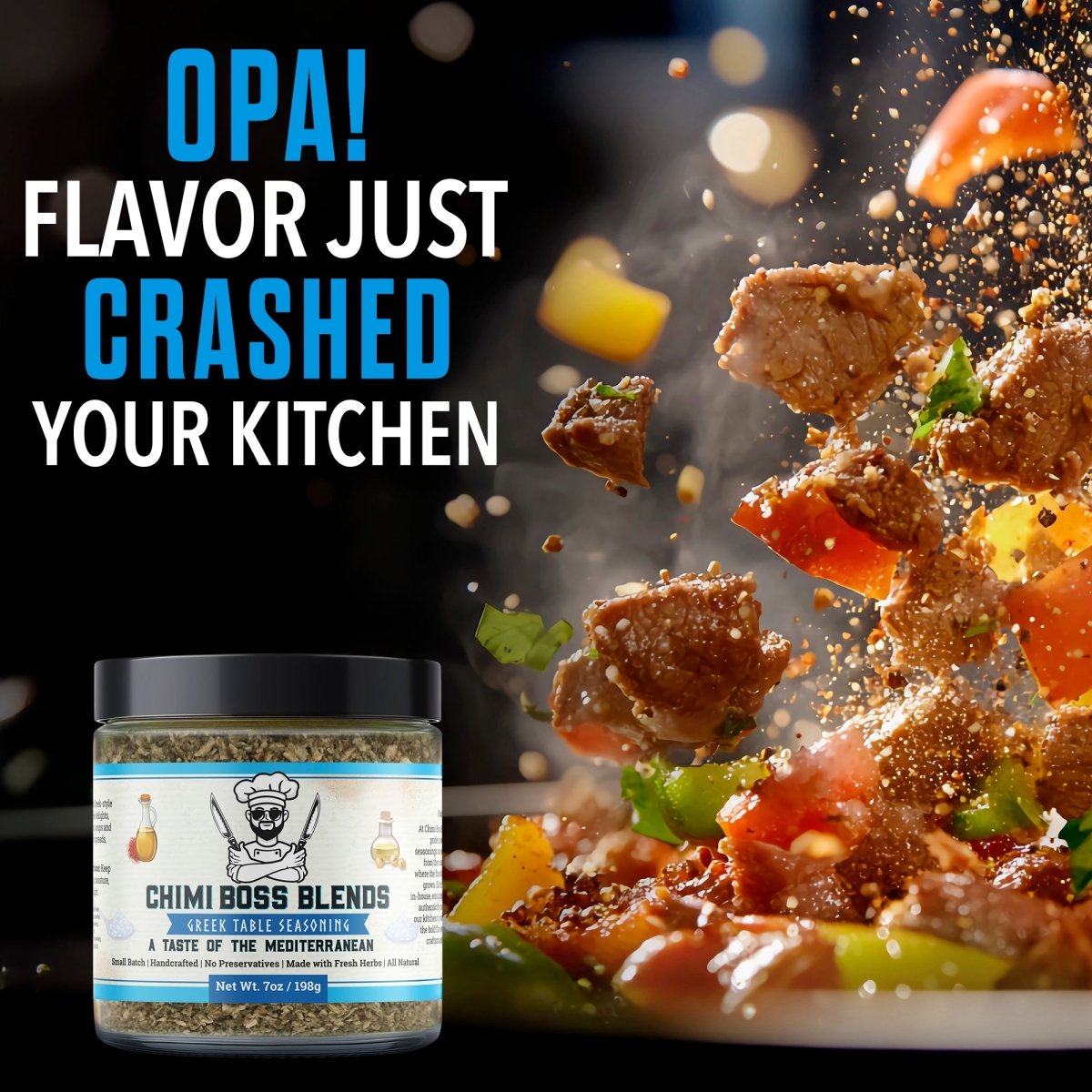 Greek Table Seasoning 7oz - Chimi Boss Blends