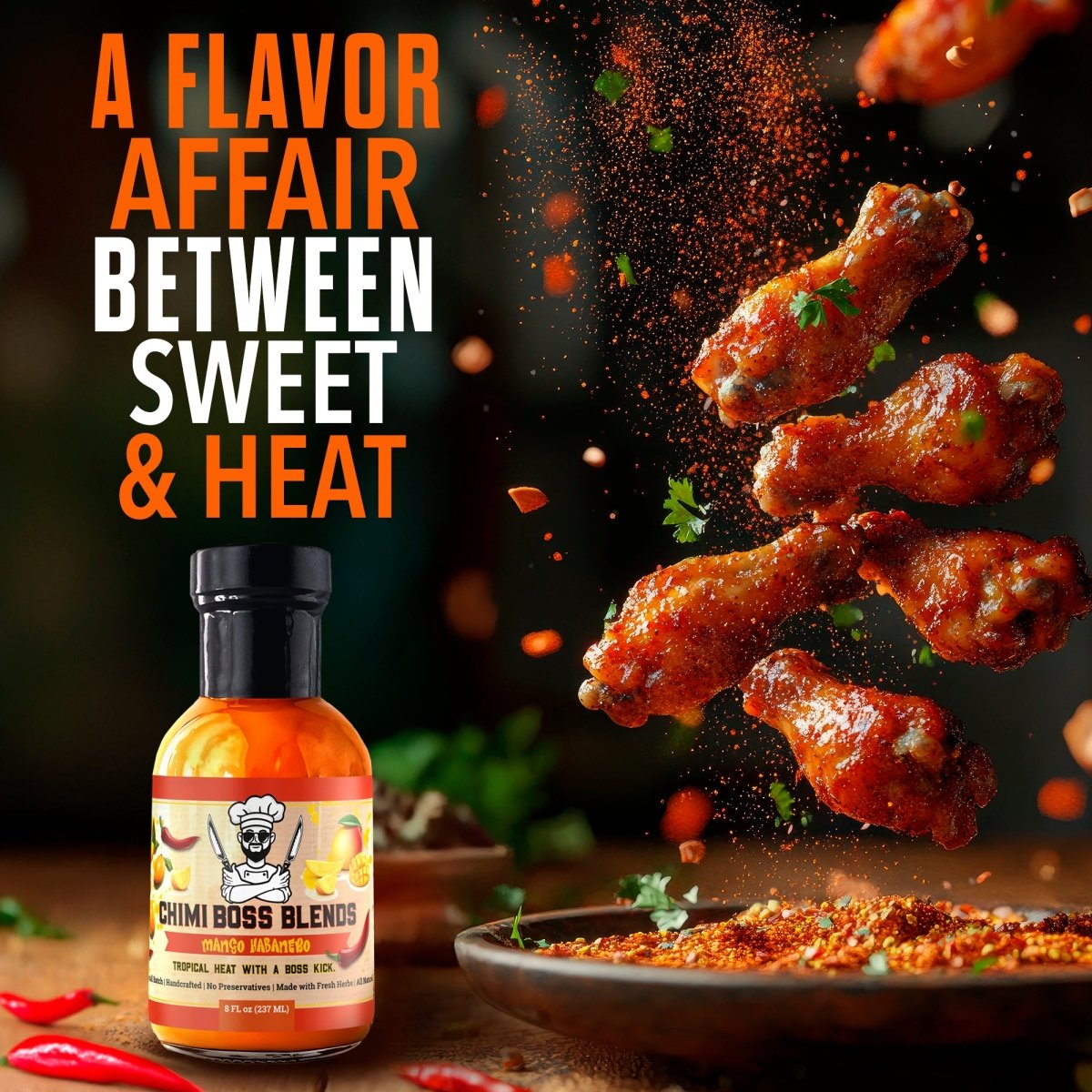 Mango Habanero 8 Fl oz - Chimi Boss Blends