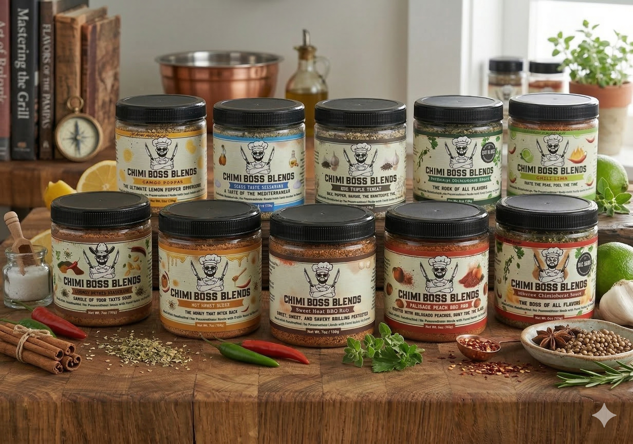 Chimi Boss Blends seasoning being showcased 